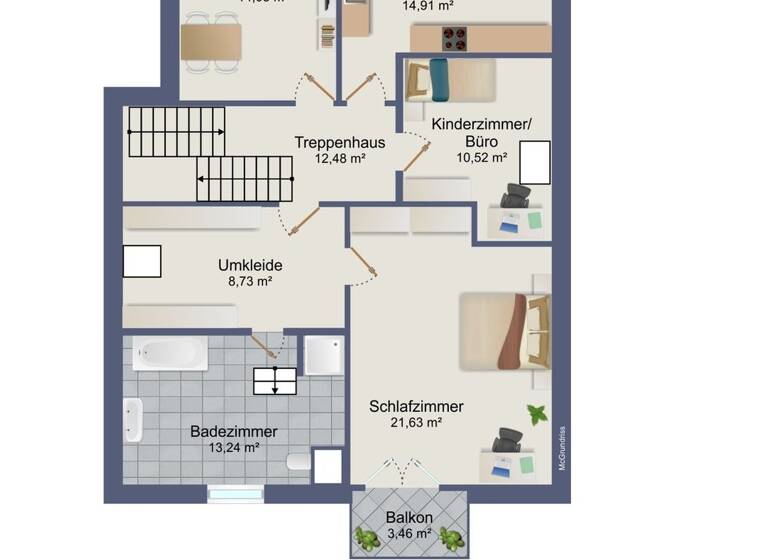 Wohnung zur Miete 950 € 3,5 Zimmer 100 m² 1. Geschoss Unterkirnach 78089