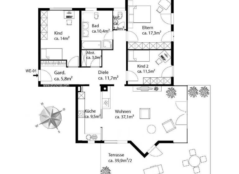 Wohnung zum Kauf 1.090.000 € 4 Zimmer 138,7 m² Söcking Starnberg 82319