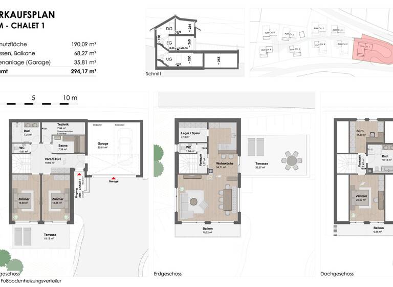 Haus zum Kauf - Erstbezug 1.195.000 € 5 Zimmer 190 m² 1.247 m² Grundstück Kärnten 9564