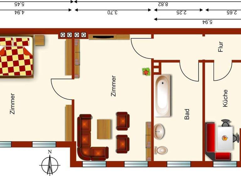 Wohnung zum Kauf 348.000 € 2 Zimmer 71,6 m² 2. Geschoss frei ab sofort Wilhelmshavener Straße 64 Moabit Berlin 10551