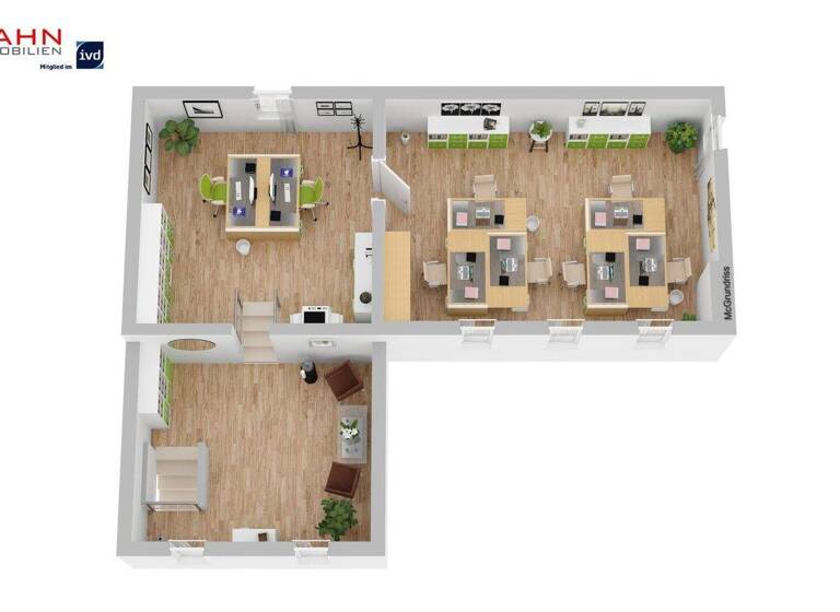 Bürofläche zur Miete 1.500 € 3 Zimmer Blankenese Hamburg 22587