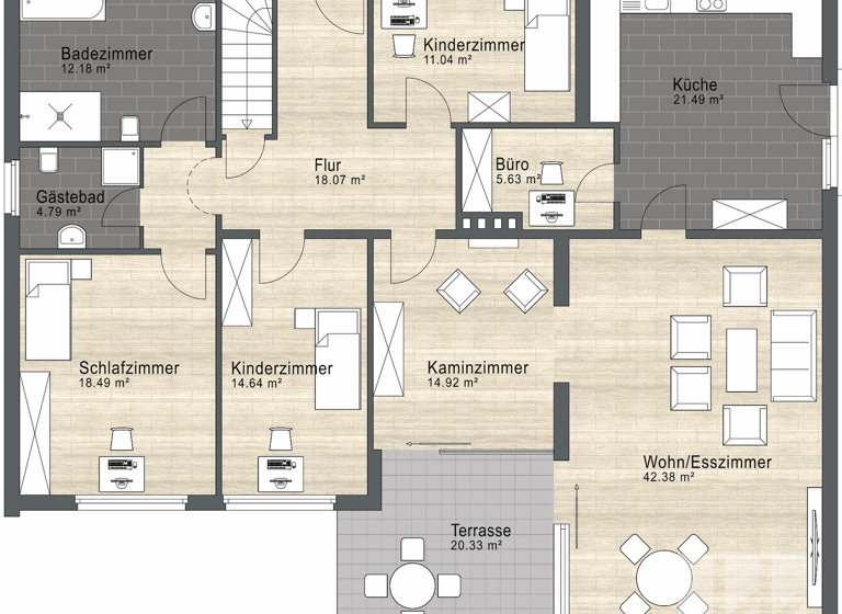 Bungalow zum Kauf 449.000 € 4 Zimmer 167 m² 1.003 m² Grundstück Ehmen 38442