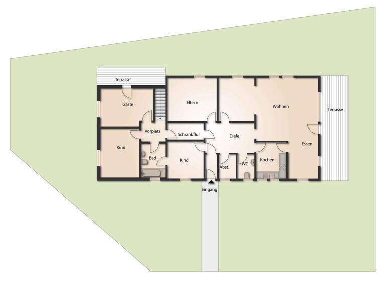 Bungalow zum Kauf 749.000 € 6 Zimmer 160 m² 1.405 m² Grundstück frei ab sofort Wehlingweg 38 Oberflockenbach Weinheim 69469