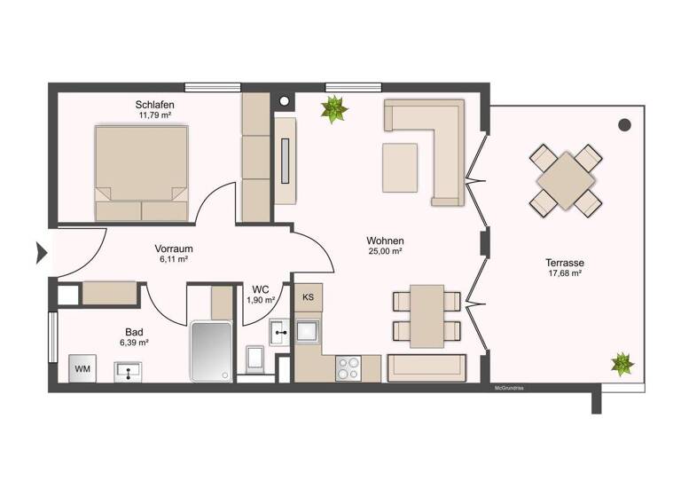 Wohnung zum Kauf 449.000 € 2 Zimmer 51,2 m² EG Millstatt am See 9872