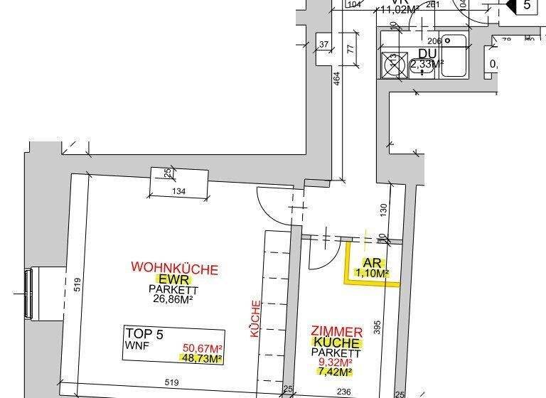 Wohnung zum Kauf - Erstbezug 364.900 € 2 Zimmer 51,1 m² 1. Geschoss Goldeggasse Wien 1040