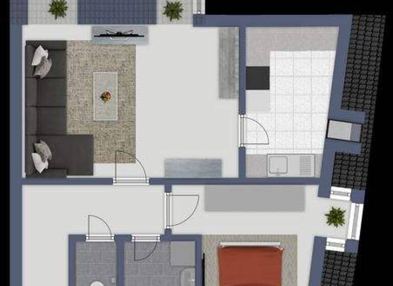 Wohnung zum Kauf 249.000 € 2 Zimmer 52,4 m² Baden 2500