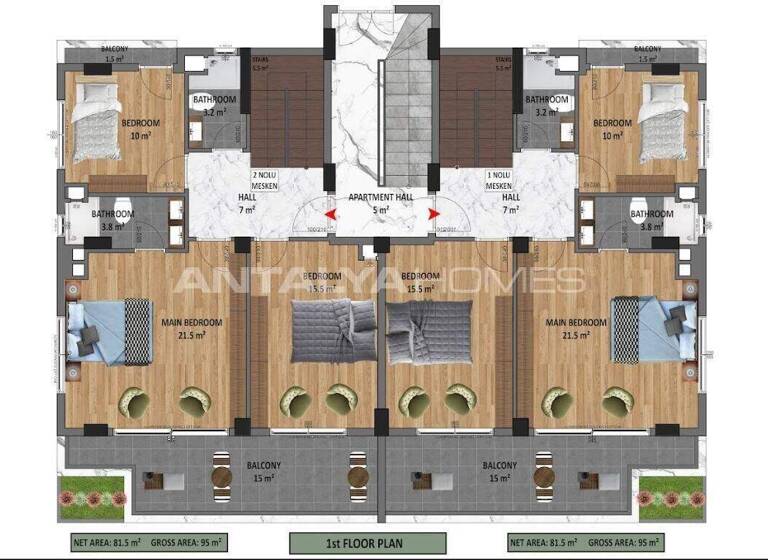 Maisonette zum Kauf 469.000 € 5 Zimmer 190 m² EG Antalya 07400