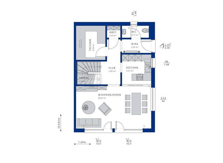 Doppelhaushälfte zum Kauf 999.340 € 5 Zimmer 122 m² 435 m² Grundstück Inhausen Haimhausen 85778