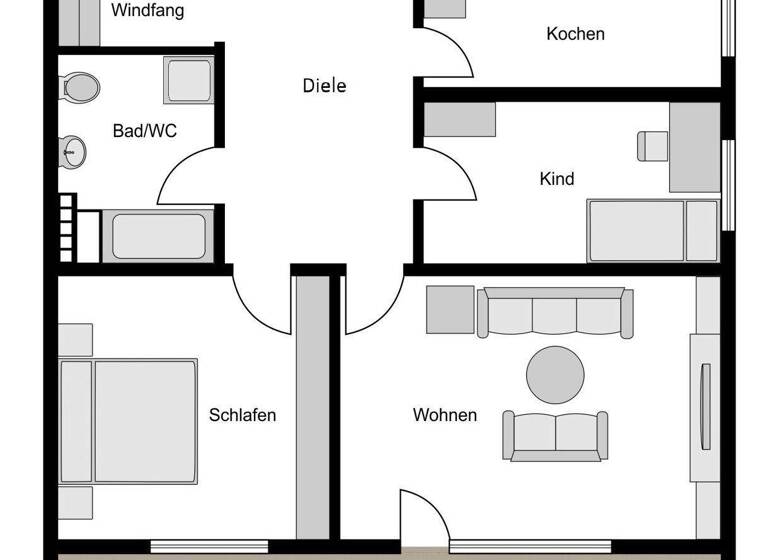 Wohnung zum Kauf 179.000 € 3,5 Zimmer 91 m² EG Westenfeld Bochum 44867