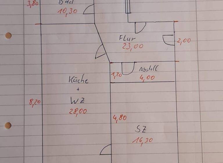 Wohnung zur Miete 790 € 3 Zimmer 82,3 m² EG frei ab 01.05.2026 St. Jürgen Str. 13 Tessin 18195