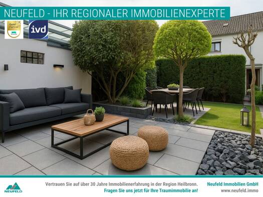 Reihenmittelhaus zum Kauf 499.700 € 4,5 Zimmer 100,6 m² 163 m² Grundstück Kochendorf Bad Friedrichshall / Kochendorf (Württemberg) 74177