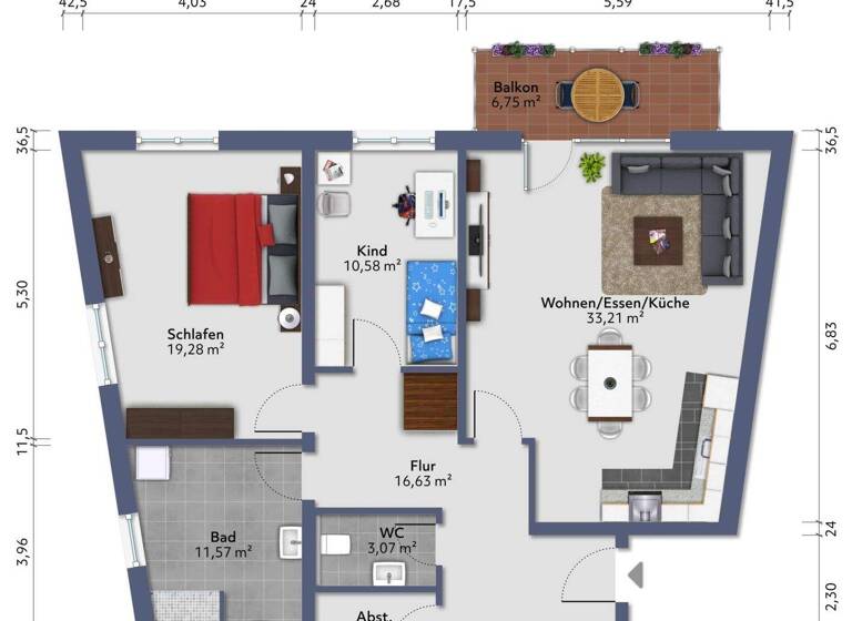 Wohnung zum Kauf provisionsfrei 339.000 € 3 Zimmer 97 m² frei ab 01.05.2026 Neuwied 56564