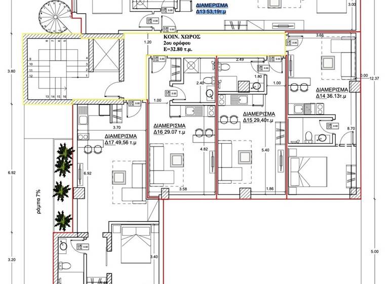 Studio zum Kauf 250.000 € 3 Zimmer 53 m² 2. Geschoss Athen