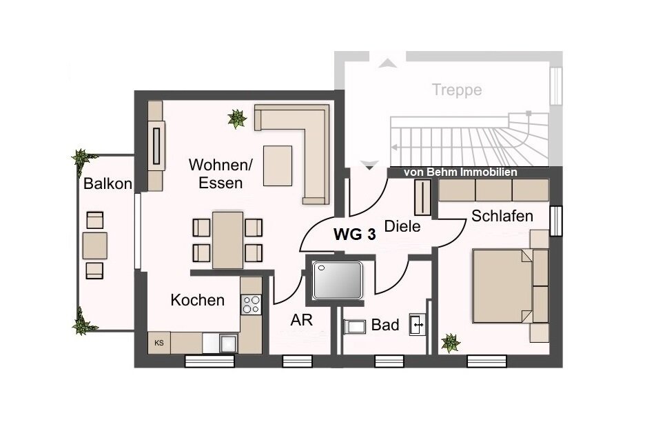 Wohnung zum Kauf provisionsfrei 290.000 € 2 Zimmer 60 m²<br/>Wohnfläche 31.07.2026<br/>Verfügbarkeit Geisenfeld Geisenfeld 85290