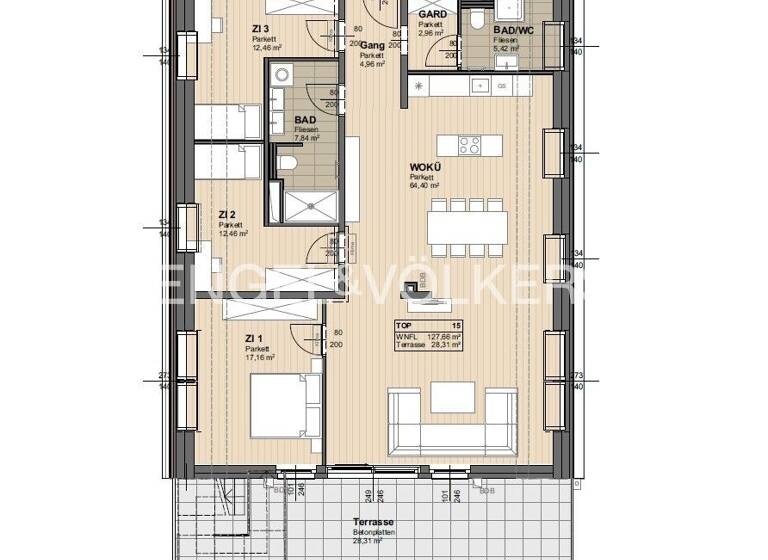 Wohnung zum Kauf 899.000 € 4 Zimmer 127 m² Korneuburg 2100