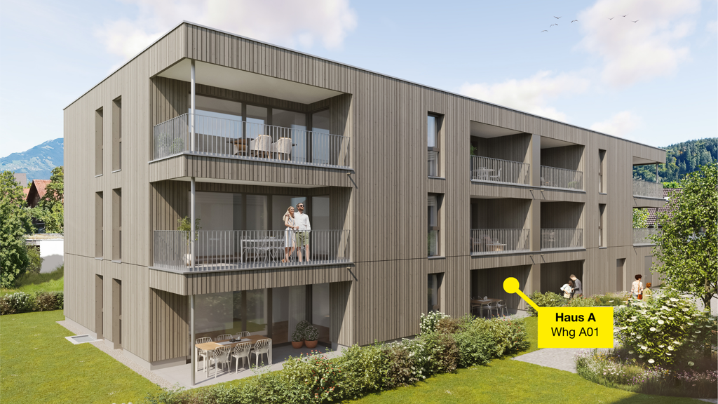 Wohnung zum Kauf - Erstbezug 347.000 € 2 Zimmer 52,7 m² Bifangstraße Feldkirch 6800