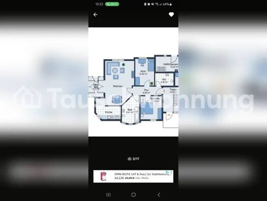 Wohnung zur Miete Tauschwohnung 1.100 € 3,5 Zimmer 89 m² Papendorf 18059