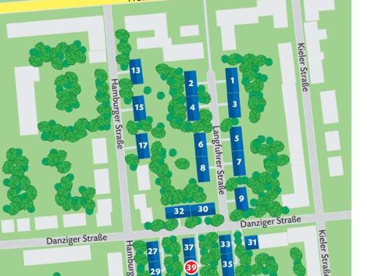 Wohnung zur Miete 509 € 3 Zimmer 55,5 m² EG Danziger Straße 39 Frohnhausen Essen 45145