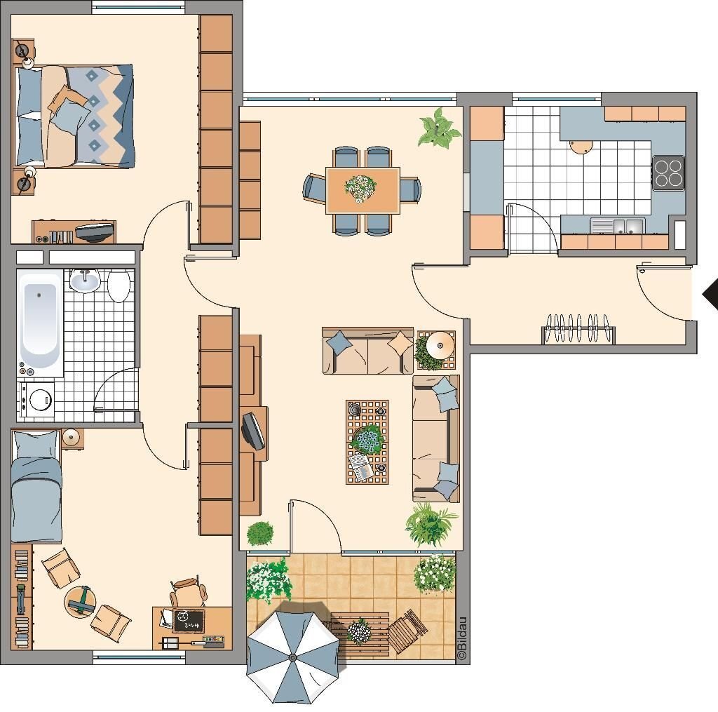 Wohnung zur Miete nur mit Wohnberechtigungsschein 510 € 3 Zimmer 79,2 m²<br/>Wohnfläche 2.<br/>Geschoss 20.01.2025<br/>Verfügbarkeit Osloer Straße 16 Auerberg Bonn 53117