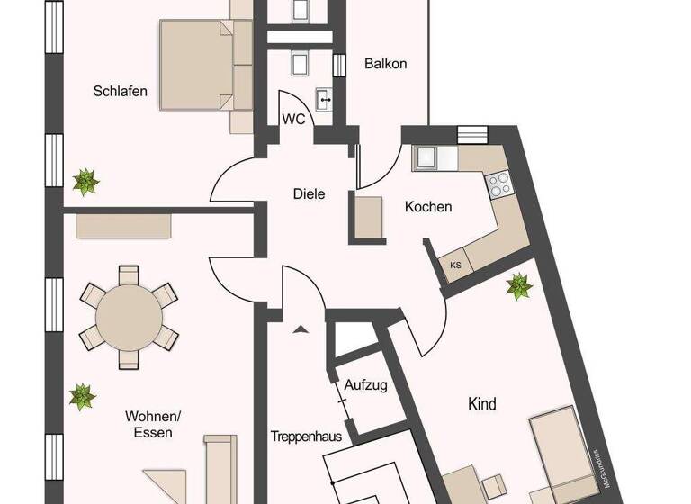 Studio zum Kauf 319.000 € 3,5 Zimmer 102 m² 2. Geschoss Stadtmitte Mönchengladbach 41061