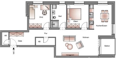 Wohnung zum Kauf 376.100 € 3,5 Zimmer 79,2 m² 3. Geschoss Lorestraße 8 Dinkelsbühl Dinkelsbühl 91550