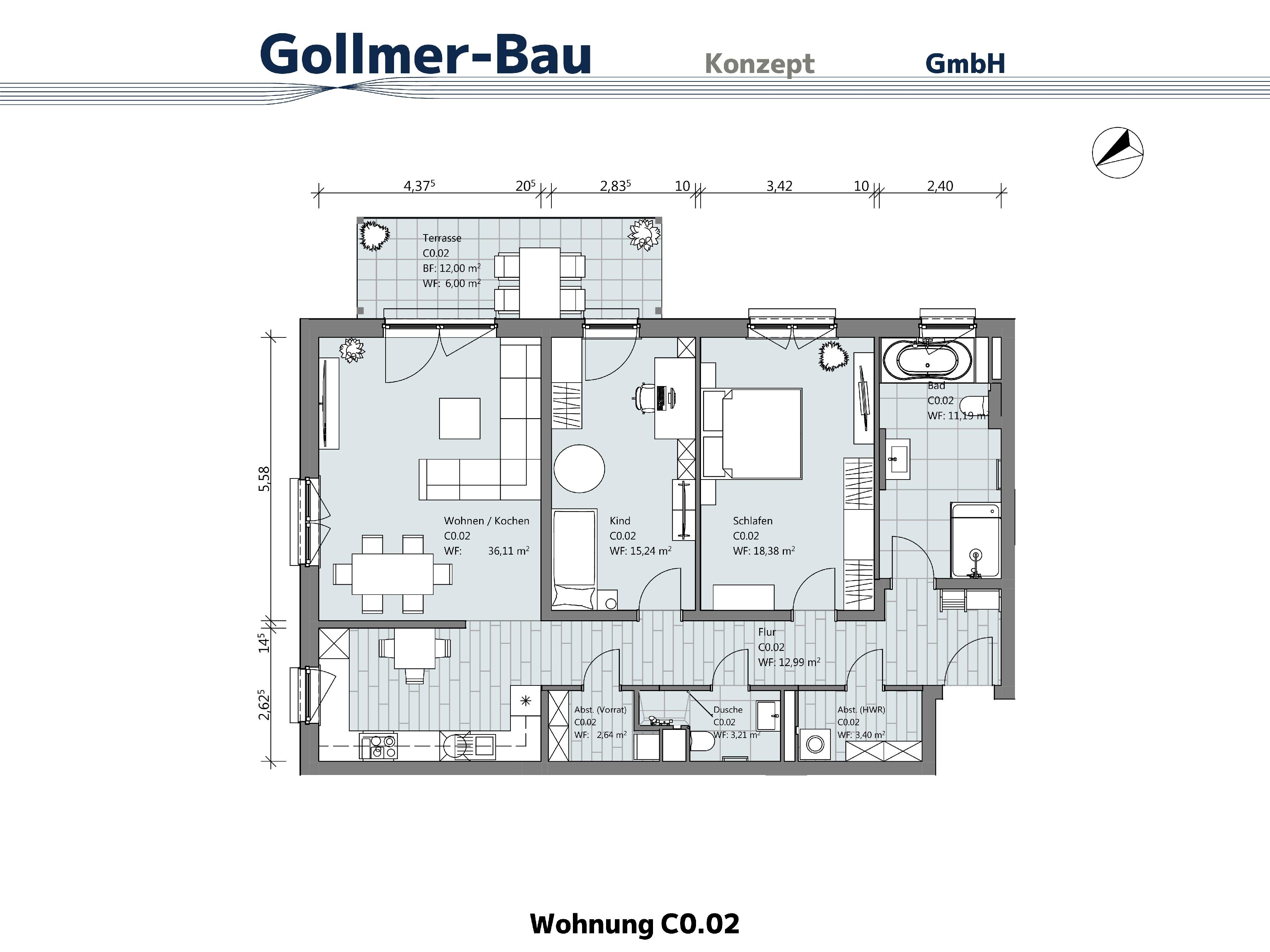 Wohnung zum Kauf 389.700 € 3 Zimmer 109,3 m²<br/>Wohnfläche EG<br/>Geschoss Kleekampsweg 2 Fallersleben Wolfsburg 38442