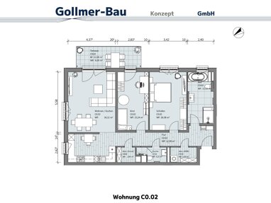 Wohnung zum Kauf 389.700 € 3 Zimmer 109,3 m² EG Kleekampsweg 2 Fallersleben Wolfsburg 38442