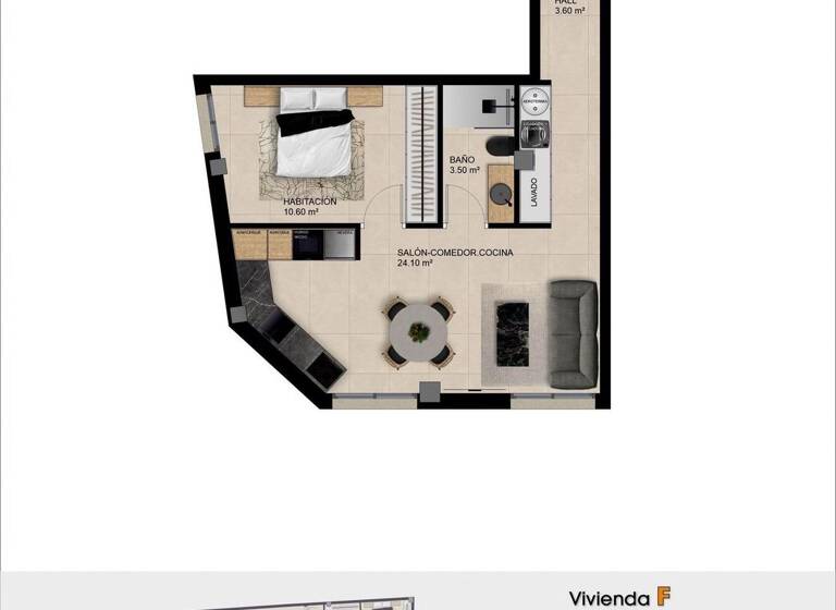 Studio zum Kauf provisionsfrei 113.000 € 1 Zimmer 31 m² Catral