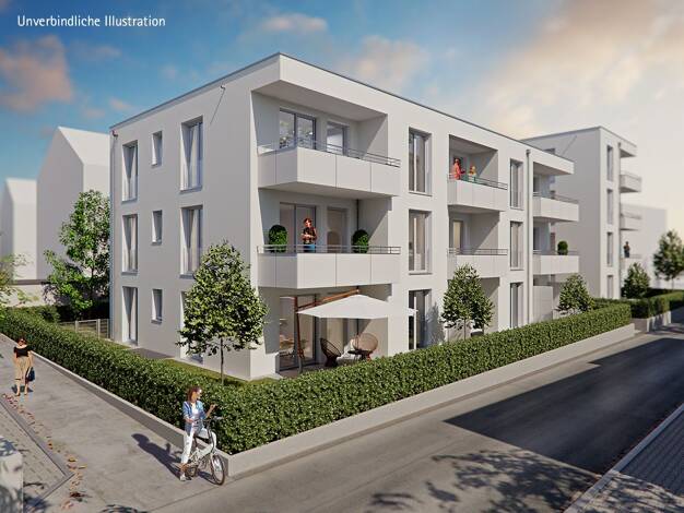 Wohnung zum Kauf - Erstbezug provisionsfrei 405.000 € 2 Zimmer 60 m² 2. Geschoss Bruckstraße 32 Fellbach - Kernstadt Fellbach 70734