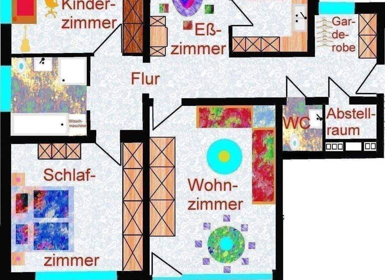 Wohnung zur Miete 1.100 € 3 Zimmer 95 m² frei ab sofort Alterlangen Erlangen 91056