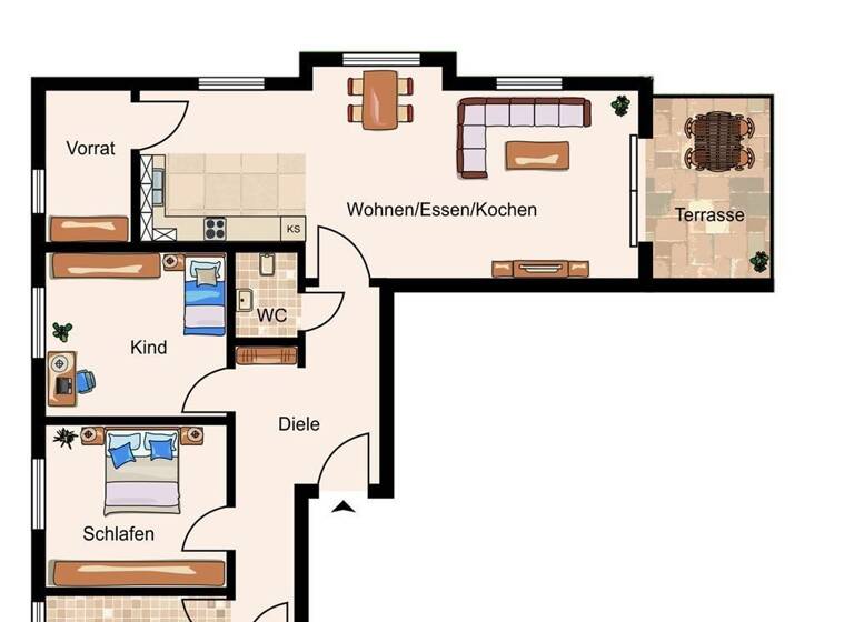 Wohnung zum Kauf - Erstbezug provisionsfrei 388.000 € 3 Zimmer 103,5 m² EG frei ab sofort Neuhaus Neuhaus a. Inn 94152