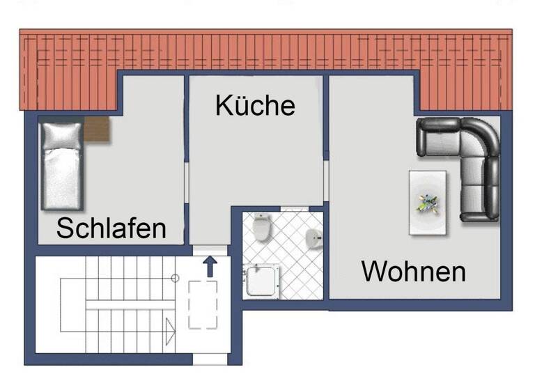 Wohnung zum Kauf 160.000 € 2 Zimmer 35 m² 3. Geschoss Knielingen Karlsruhe 76137
