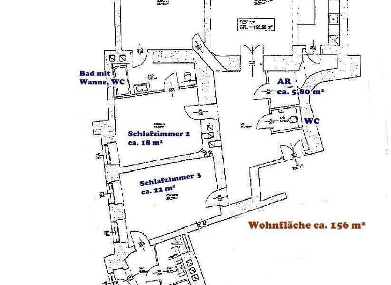 Wohnung zur Miete - Erstbezug 2.911 € 4 Zimmer 156 m² 2. Geschoss Wien 1020