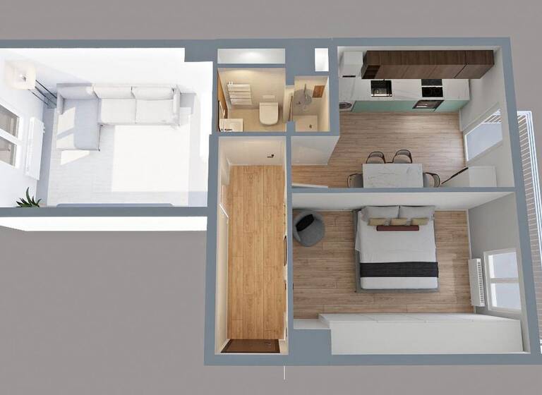 Wohnung zur Miete 900 € 2 Zimmer 55 m²<br/>Wohnfläche 2.<br/>Geschoss 01.06.2025<br/>Verfügbarkeit Stephanstraße Ludwigsfeld Nürnberg 90478