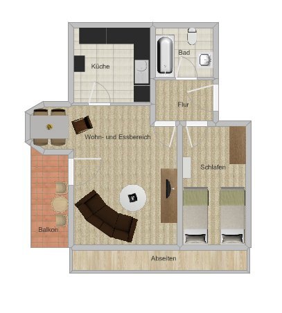 Wohnung zur Miete 520 € 2 Zimmer 40 m²<br/>Wohnfläche 2.<br/>Geschoss 01.02.2025<br/>Verfügbarkeit Rettenberg Rettenberg 87549