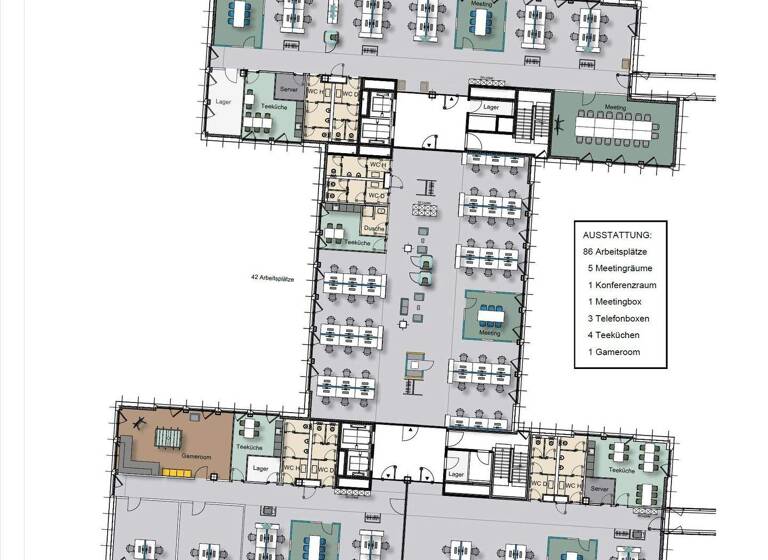 Bürofläche zur Miete provisionsfrei 466 m² Bürofläche teilbar ab 219,8 m² Klaus-Bungert-Straße 8 - 8 a Unterrath Düsseldorf 40468