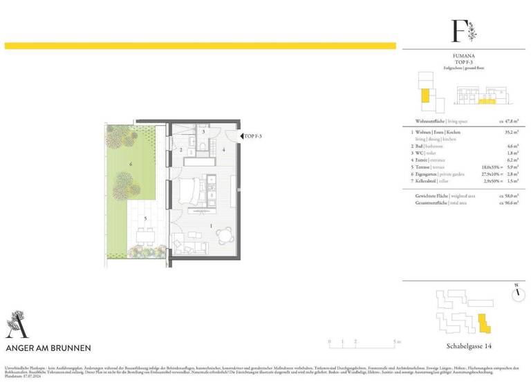 Studio zum Kauf - Erstbezug 208.000 € 1 Zimmer EG Hollabrunn 2020