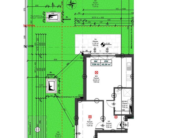 Wohnung zum Kauf - Erstbezug 284.000 € 2 Zimmer 42,3 m² EG frei ab 01.08.2026 Wien 1220