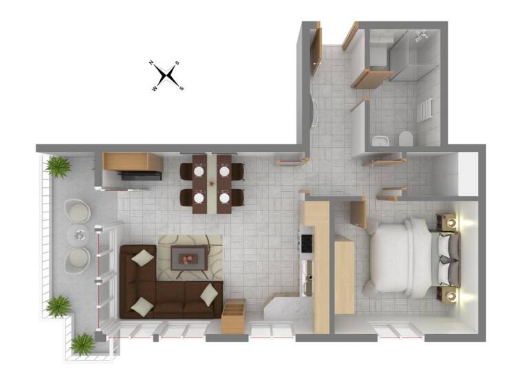 Wohnung zum Kauf 355.000 € 2 Zimmer 50,7 m²<br/>Wohnfläche 1.<br/>Geschoss Wustrow 18347