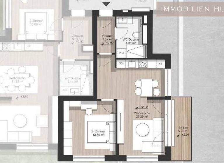 Wohnung zum Kauf - Erstbezug 235.000 € 2 Zimmer 50 m² 1. Geschoss Wien 1210