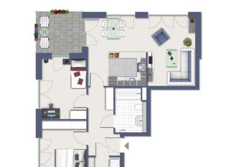 Wohnung zur Miete - Erstbezug 1.230 € 3 Zimmer 79,5 m² 3. Geschoss Frieda-Mager-Allee 8 Dransdorf Bonn 53121