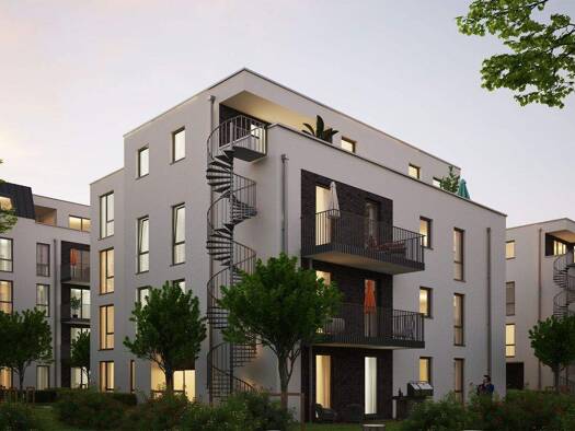 Wohnung zum Kauf - Neubau provisionsfrei als Kapitalanlage geeignet 415.000 € 2 Zimmer 45 m² Dieburger Straße 12 Fechenheim Ost 60386