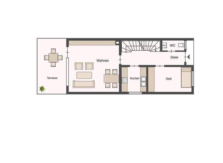 Reihenendhaus zum Kauf 490.000 € 5 Zimmer 120 m² 397 m² Grundstück Hegnach Waiblingen 71334