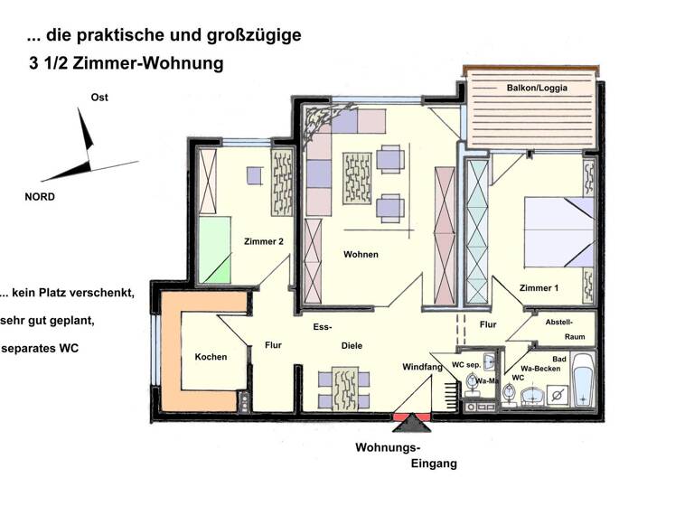 Wohnung zum Kauf 3,5 Zimmer 89 m² 5. Geschoss Markdorf 88677