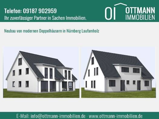 Doppelhaushälfte zum Kauf - Erstbezug 889.000 € 5 Zimmer 140 m² 495 m² Grundstück Unterbürg Östliche Außenstadt 90482
