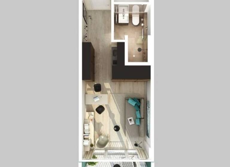 Wohnung zur Miete 850 € 1 Zimmer 22,6 m²<br/>Wohnfläche ab sofort<br/>Verfügbarkeit Schwere-Reiter-Str. 27 Schwere-Reiter-Straße München 80797