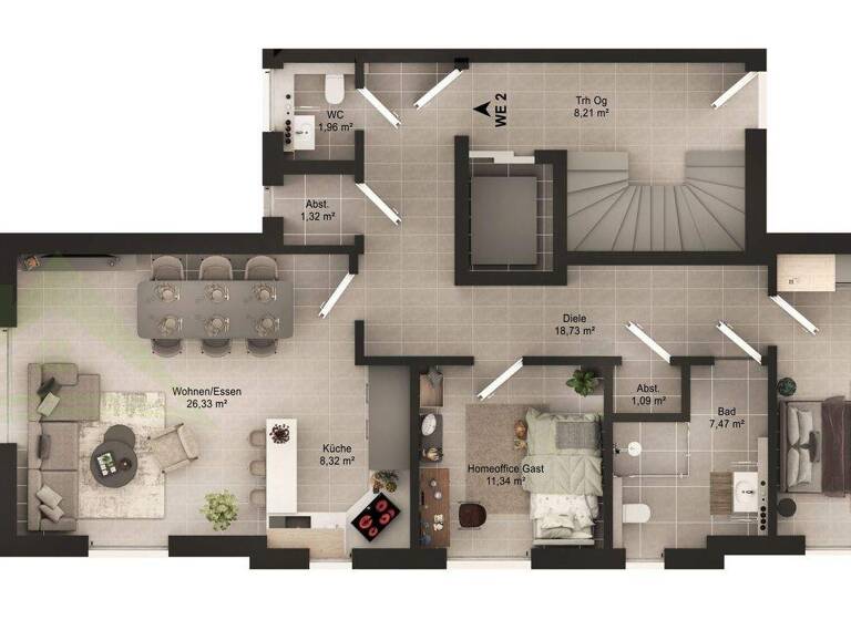 Wohnung zum Kauf - Erstbezug provisionsfrei 574.000 € 3 Zimmer 97 m² 1. Geschoss Bad Honnef 53604