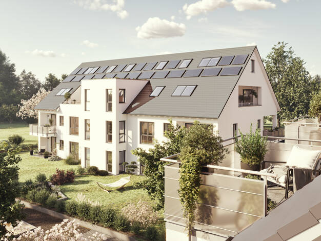 Maisonette zum Kauf - Neubau provisionsfrei 679.800 € 4,5 Zimmer 129,7 m² 2. Geschoss Kelteräcker 15 Poppenweiler Ludwigsburg - Poppenweiler 71642