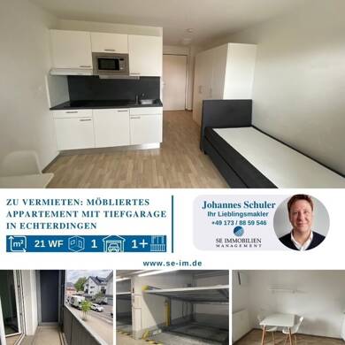 Wohnung zur Miete 575 € 1 Zimmer 20,8 m² 1. Geschoss frei ab sofort Echterdingen Leinfelden-Echterdingen 70771