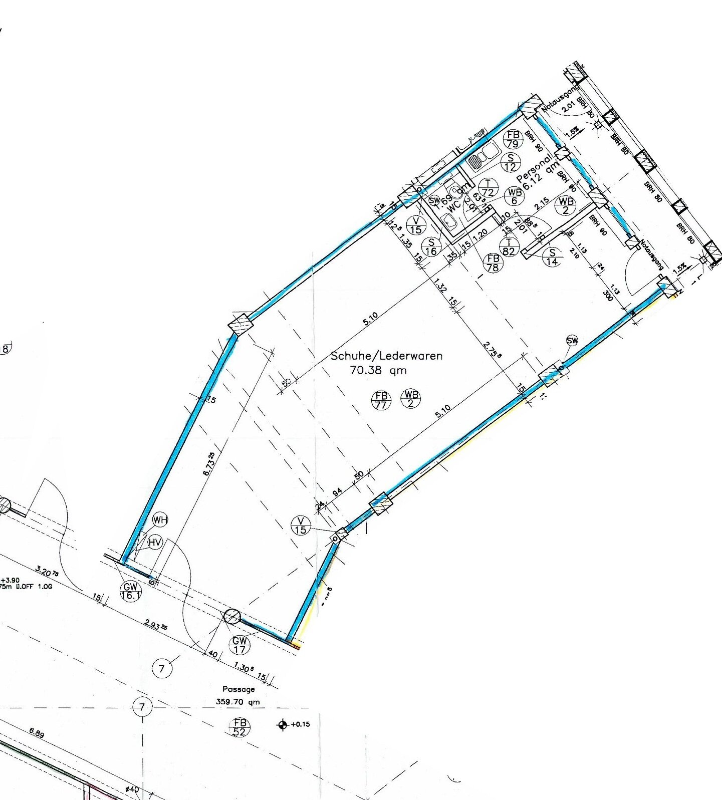 Laden zur Miete provisionsfrei 470 € 70,4 m²<br/>Verkaufsfläche Platanenstraße 14 Lindenbergviertel Neubrandenburg 17033